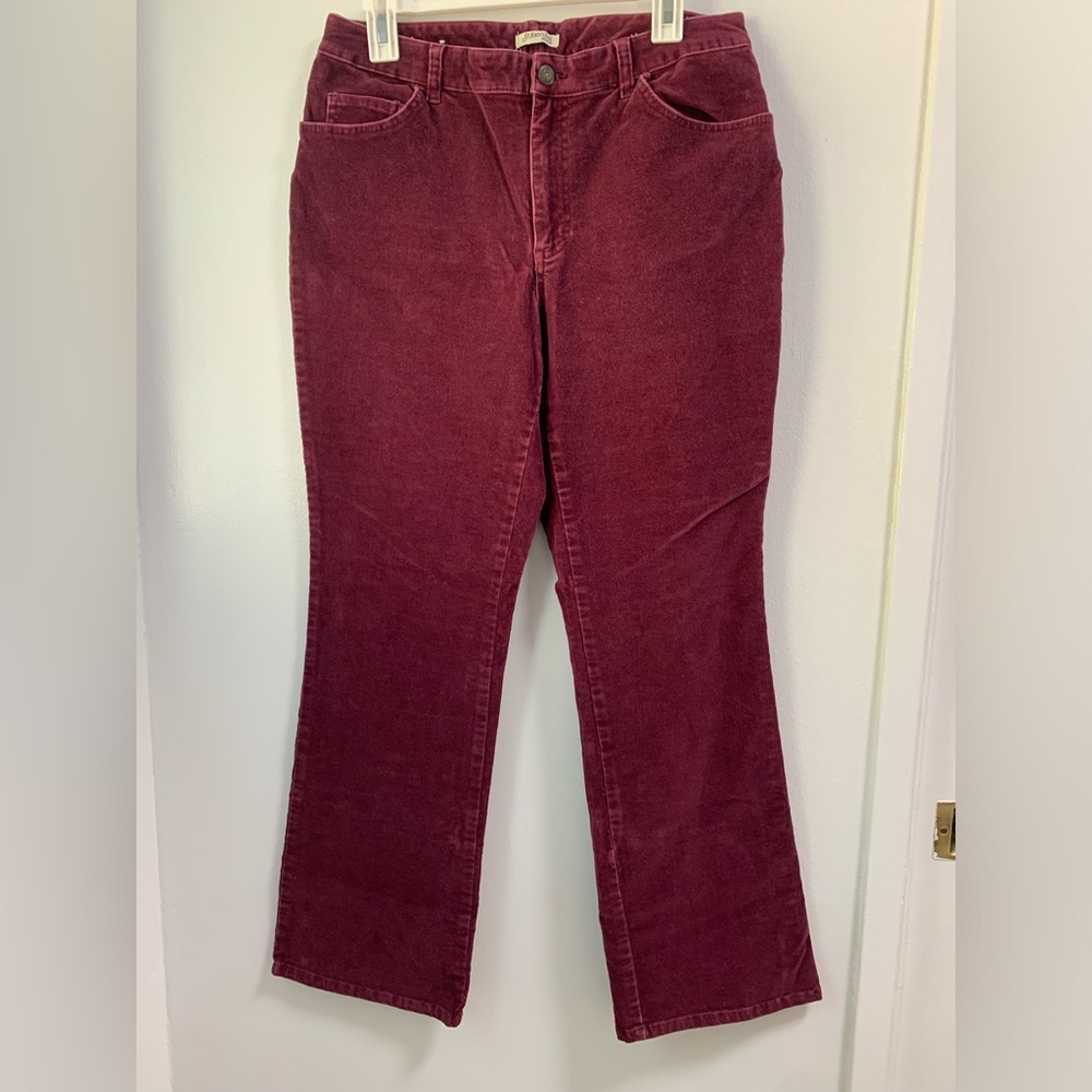 St. John's Bay Stretch Corduroy Pants - Rich Burgundy